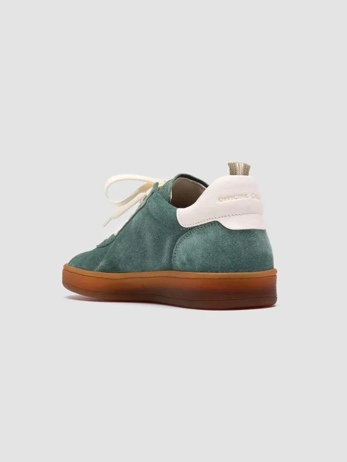 Women Officine Creative Footwear DESTINY 101 Green Leather And Suede Low Top Sneakers Women Officine Creative Footwear DESTINY 101 Green Leather And Suede Low Top Sneakers