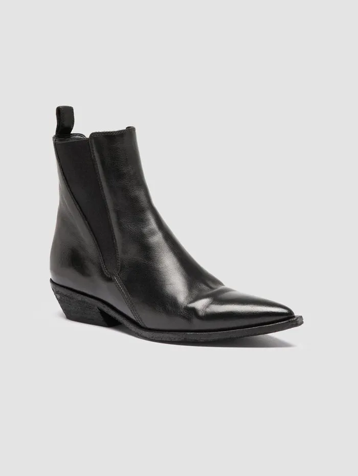 Women Officine Creative Footwear NOELIE DD 101 Black Leather Chelsea Boots Women Officine Creative Footwear NOELIE DD 101 Black Leather Chelsea Boots