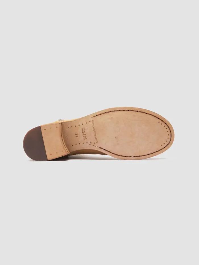 Women Officine Creative Footwear SHANTEL 004 Beige Suede Zipped Boots