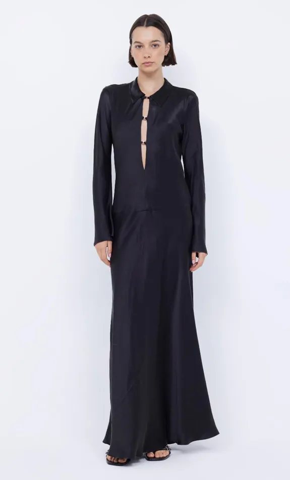 Women ORLA LONG SLEEVE MAXI DRESS 8211 BLACK Bec Bridge Maxi Dresses