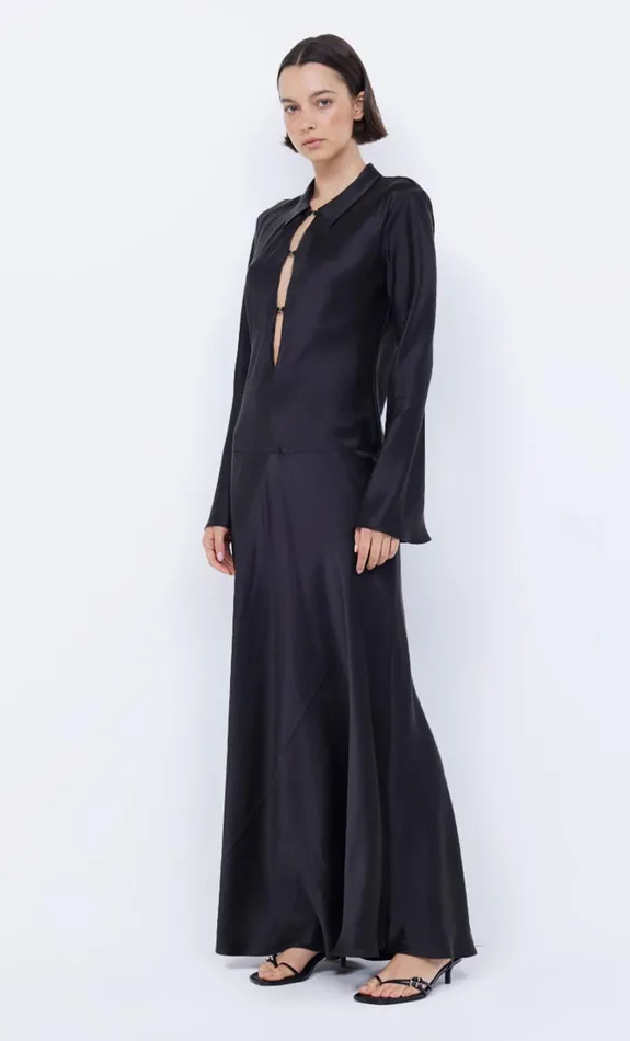 Women ORLA LONG SLEEVE MAXI DRESS 8211 BLACK Bec Bridge Maxi Dresses