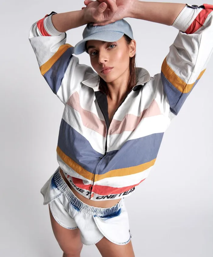 Women OTS VELOCITY REVERSIBLE WINDBREAKER JACKET One Teaspoon Jackets