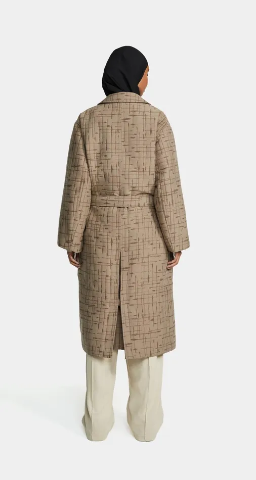 Women Oxford Beige Rashawn Long Jacket Daily Paper Jackets