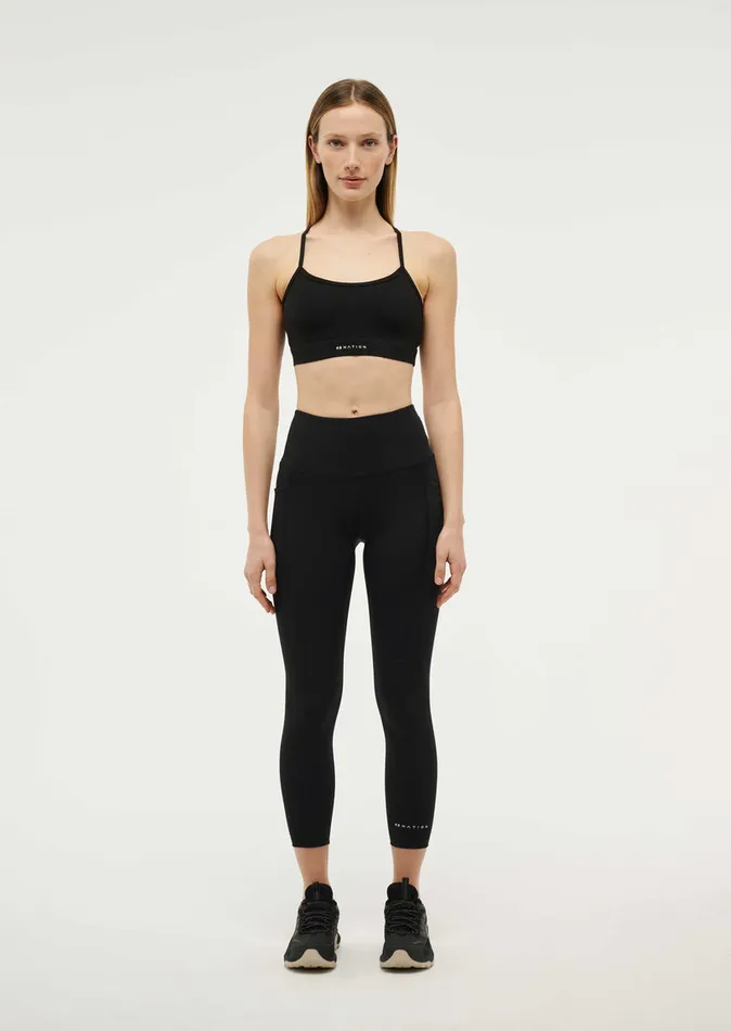 Women PE Nation RECALIBRATE 78 LEGGING IN BLACK Baseline