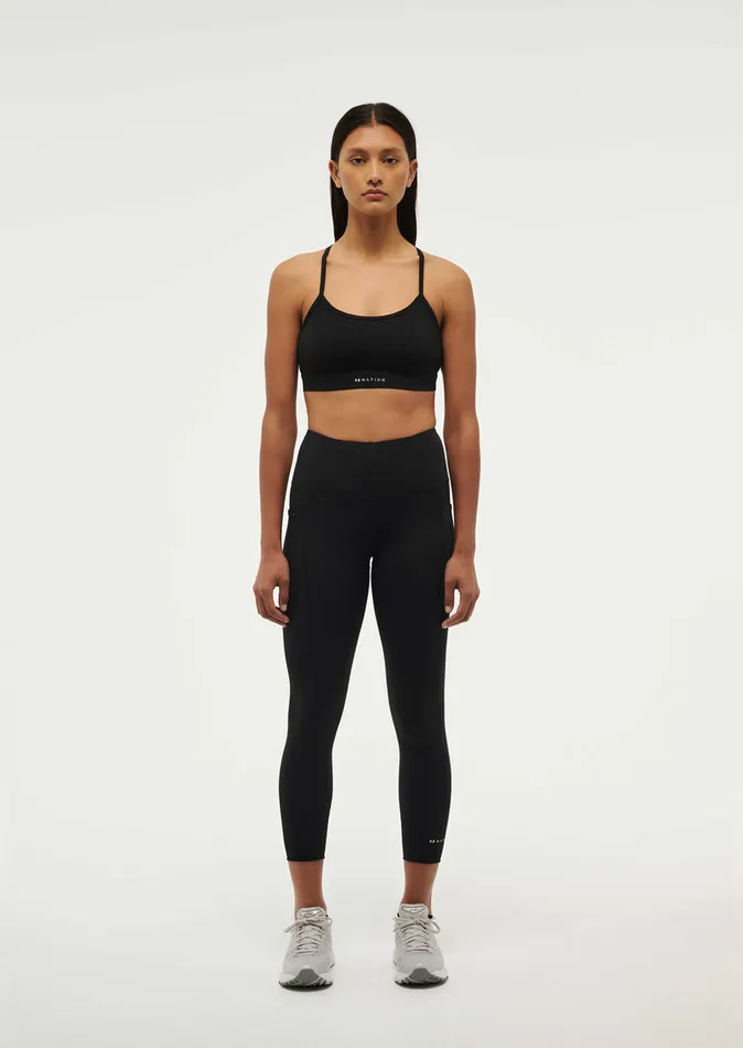 Women PE Nation RECALIBRATE 78 LEGGING IN BLACK Baseline