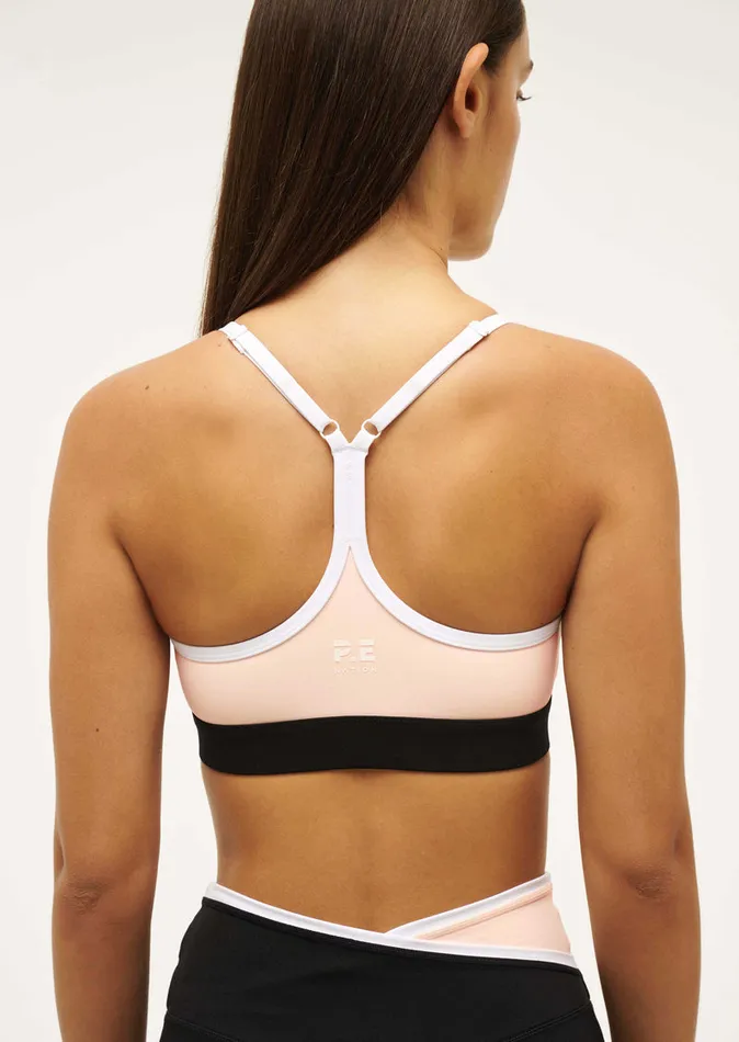 Women PE Nation SIGNATURE SPORTS BRA IN BLUSH SportsBras