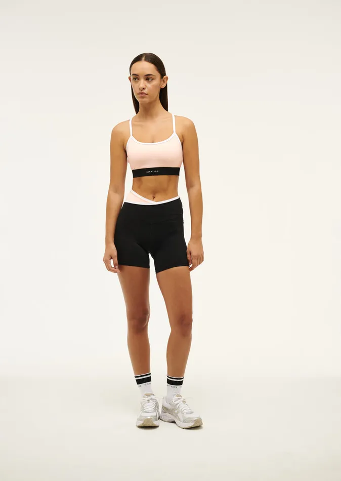 Women PE Nation SIGNATURE SPORTS BRA IN BLUSH SportsBras