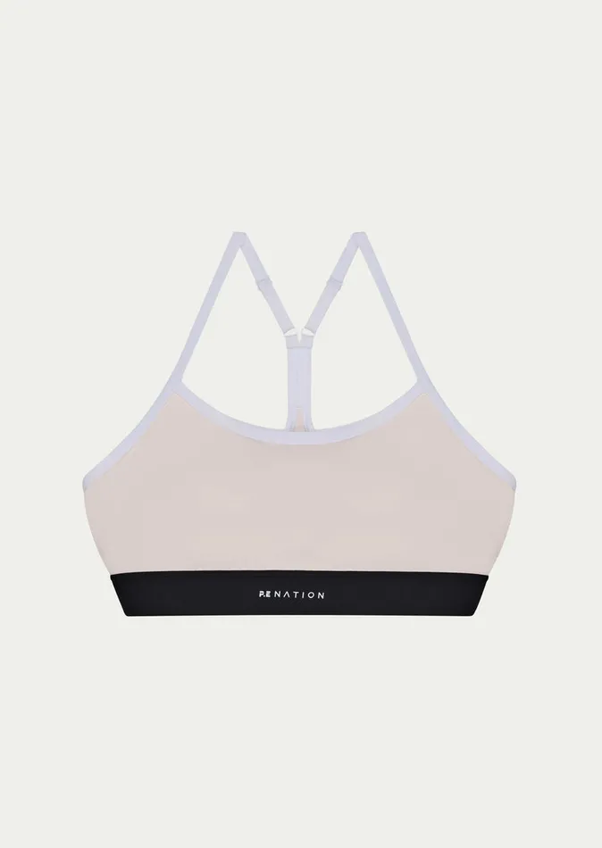 Women PE Nation SIGNATURE SPORTS BRA IN BLUSH SportsBras