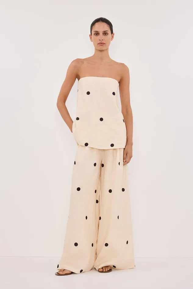 Women Pants DISSH BEVERLY CREAM SPOT PANT