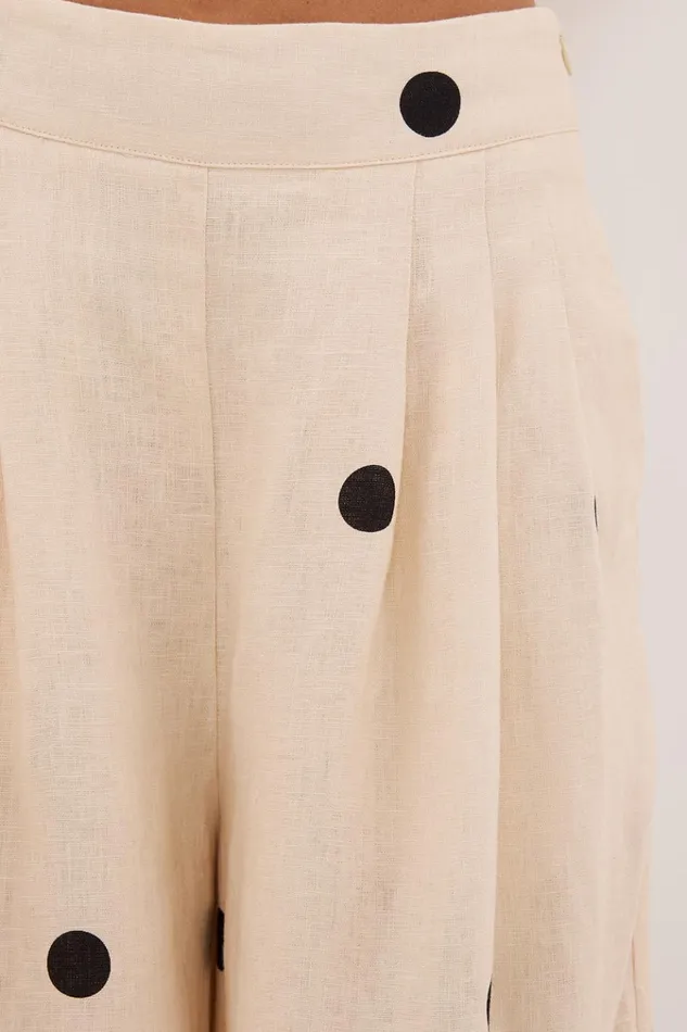 Women Pants DISSH BEVERLY CREAM SPOT PANT