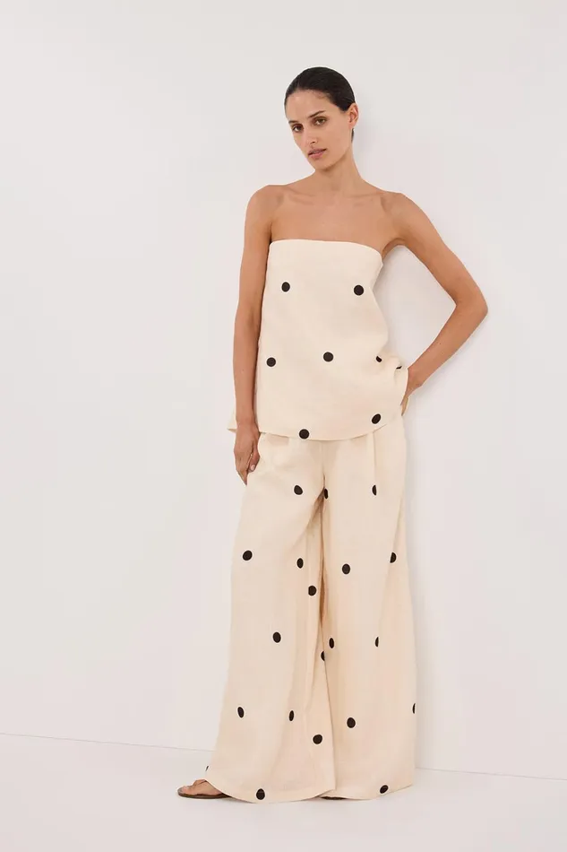 Women Pants DISSH BEVERLY CREAM SPOT PANT