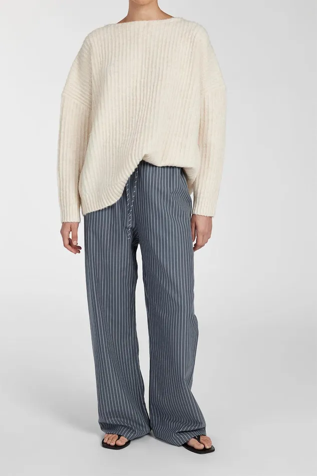 Women Pants DISSH MASON SLATE STRIPE DRAWSTRING PANT