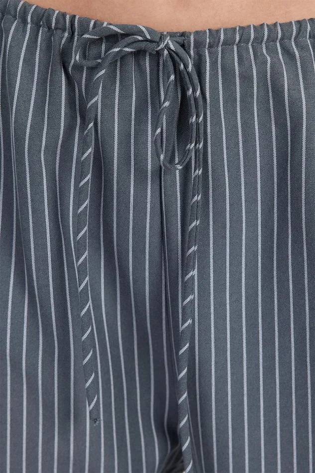 Women Pants DISSH MASON SLATE STRIPE DRAWSTRING PANT