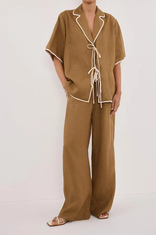 Women Pants DISSH VON FERN LINEN PANT