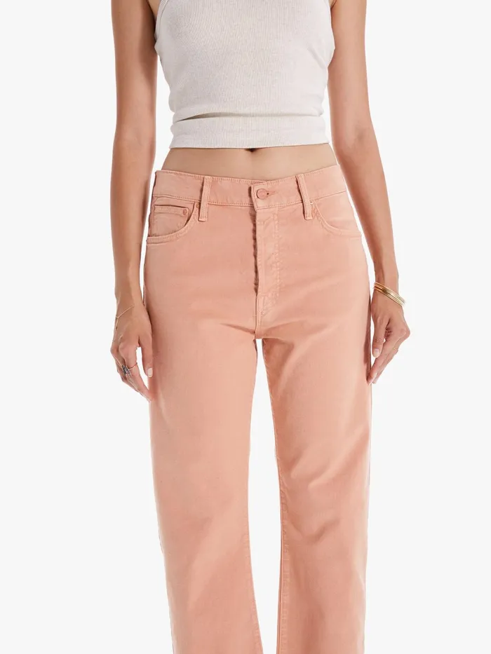 Women Pants Mother Denim The Ditcher Crop Medium Pink