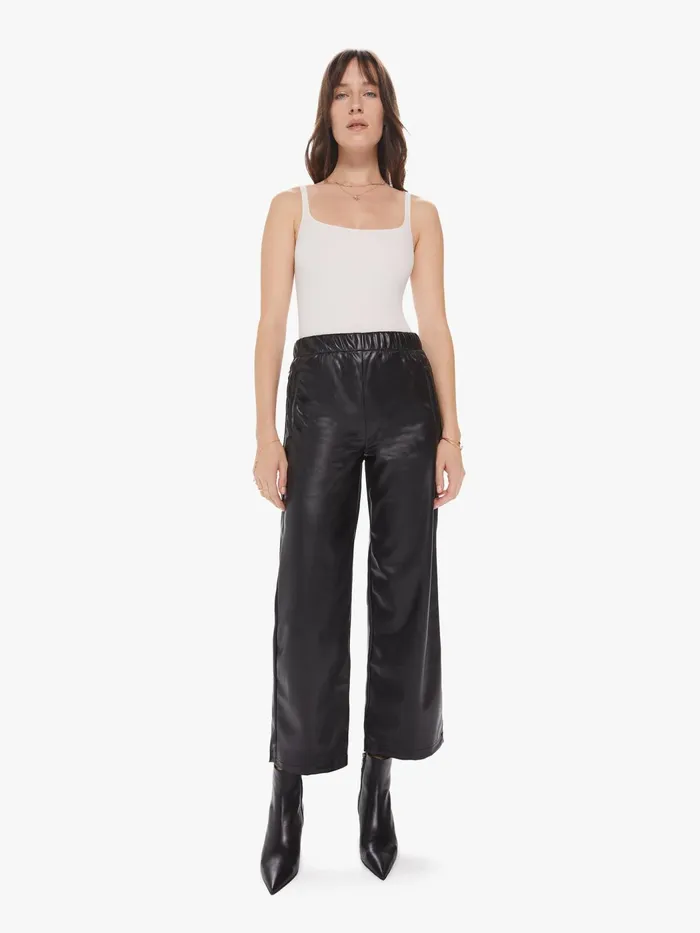 Women Pants Mother Denim The Skippety Ankle Black