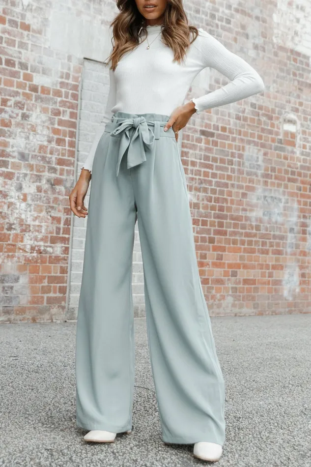 Women Pants Petal and Pup Kieran Pants Sage Green