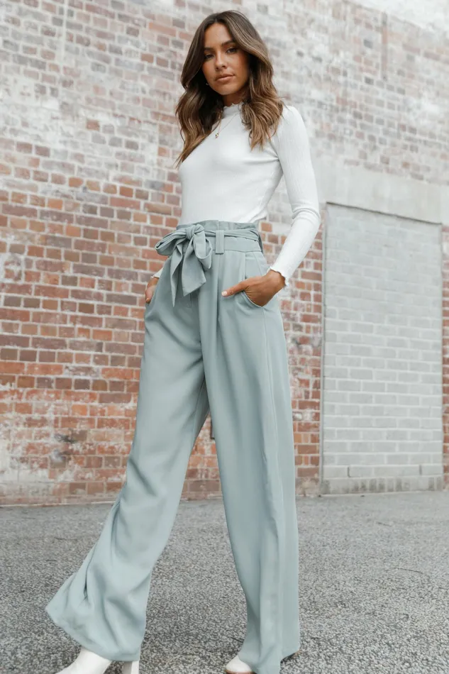 Women Pants Petal and Pup Kieran Pants Sage Green