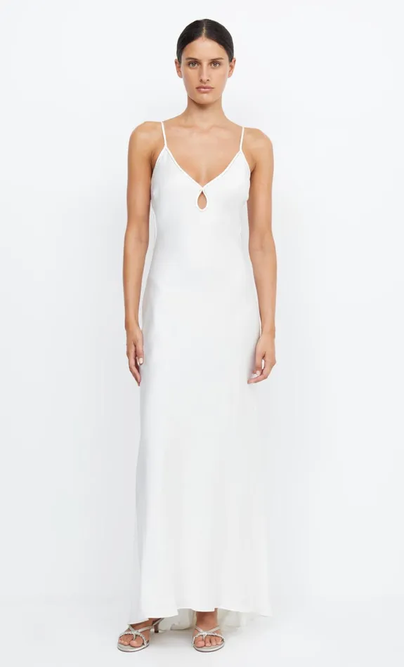 Women PARADISE SILK BEADED MAXI DRESS 8211 IVORY Bec Bridge Prom Dresses