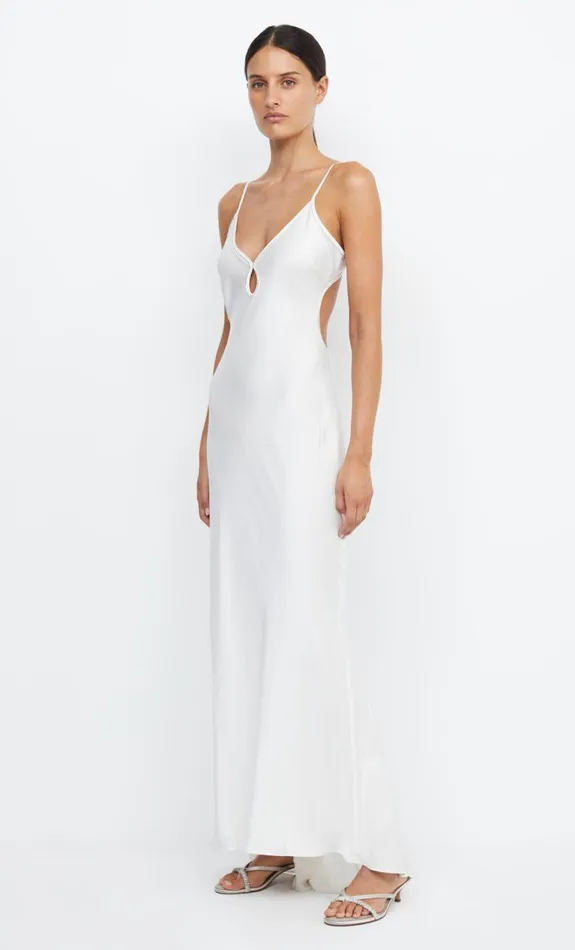 Women PARADISE SILK BEADED MAXI DRESS 8211 IVORY Bec Bridge Prom Dresses