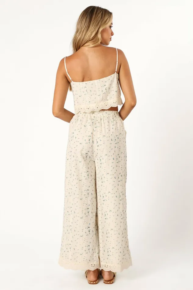Women Petal and Pup Alison Two Piece Set Blue Floral Matching Sets