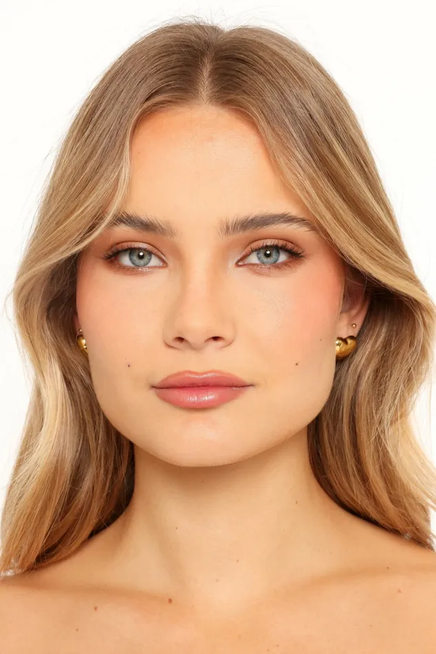 Women Petal and Pup Kenny Heart Earrings Gold Earrings