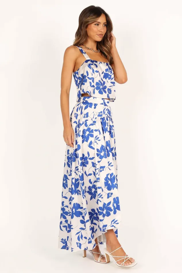 Women Petal and Pup Lulu Set Blue Floral Matching Sets
