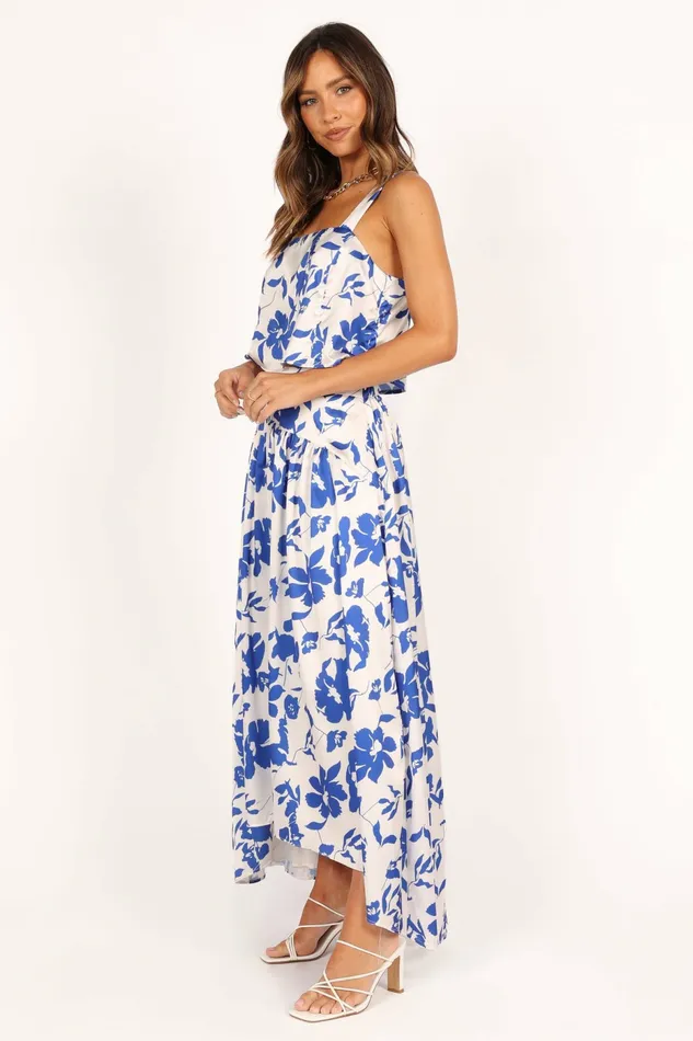 Women Petal and Pup Lulu Set Blue Floral Matching Sets
