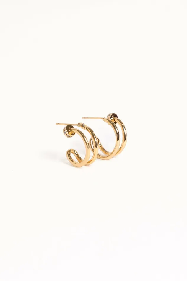 Women Petal and Pup Megan Earrings Gold Earrings