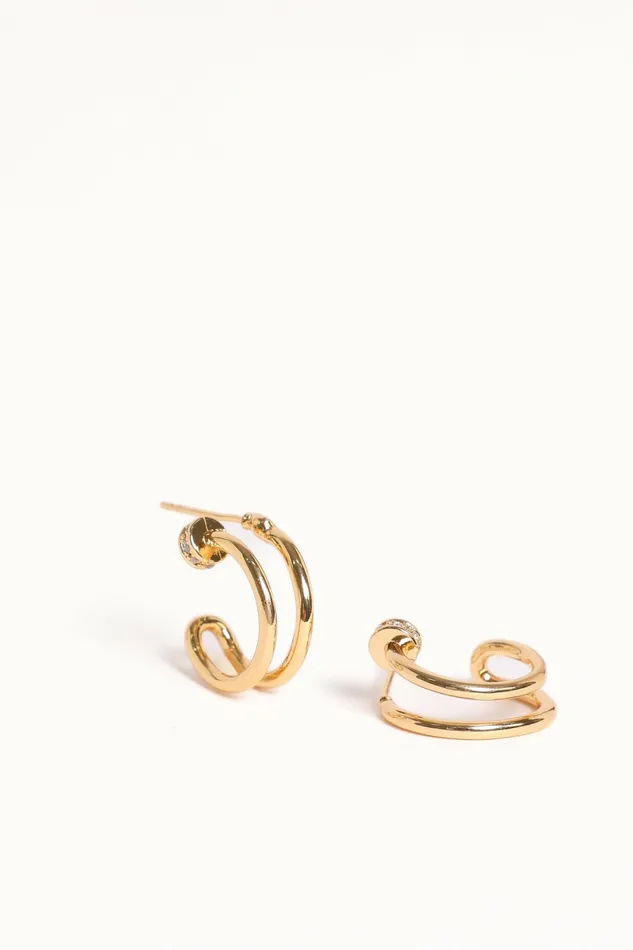 Women Petal and Pup Megan Earrings Gold Earrings