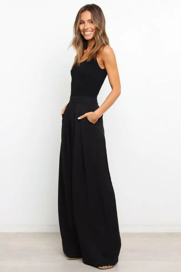 Women Petal and Pup Tobi Top Black Tops