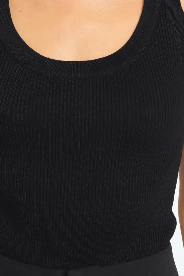 Women Petal and Pup Tobi Top Black Tops
