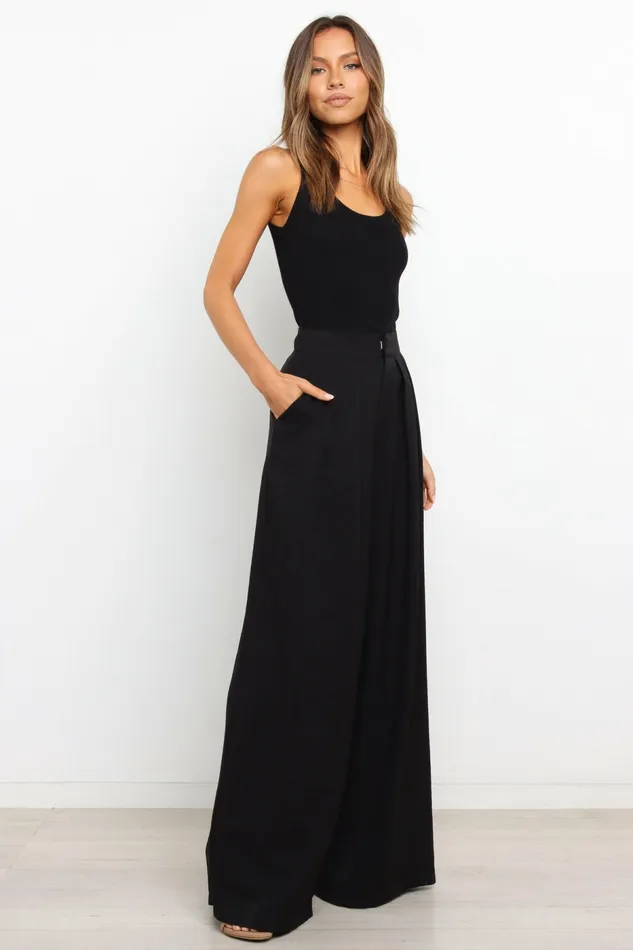 Women Petal and Pup Tobi Top Black Tops