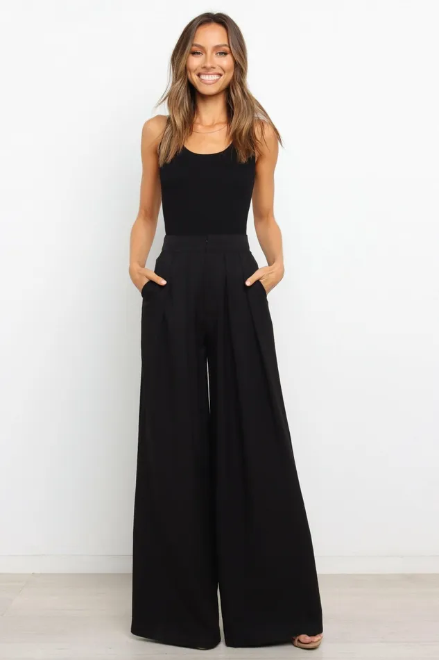 Women Petal and Pup Tobi Top Black Tops