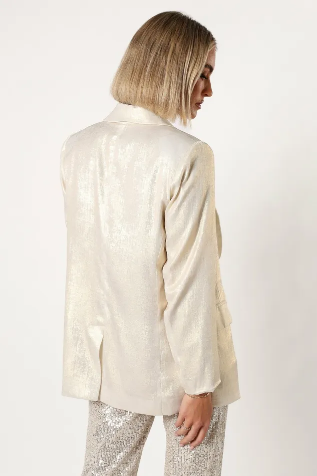 Women Petal and Pup Wren Blazer Cream Jackets and Coats