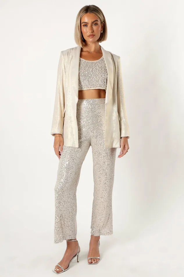 Women Petal and Pup Wren Blazer Cream Jackets and Coats