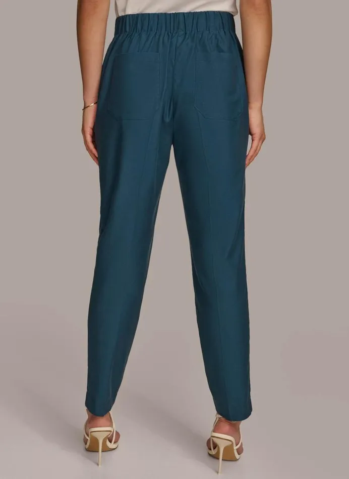 Women PULL ON TROUSER WITH PLEATS Tide Navy Donna Karan New York Pants Women PULL ON TROUSER WITH PLEATS Tide Navy Donna Karan New York Pants