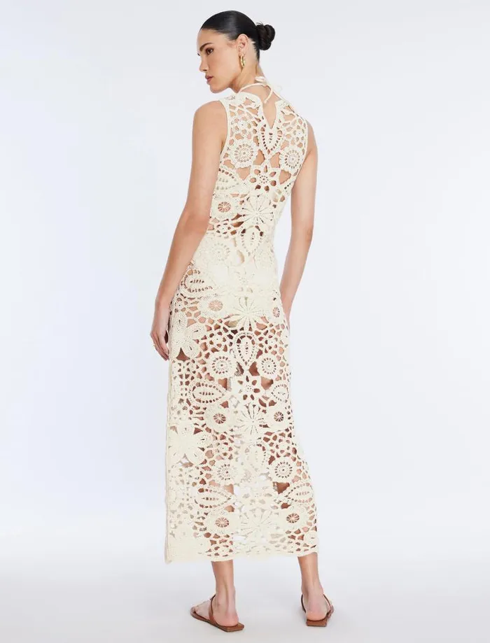 Women Rafaela Crochet Dress Natural BCBG Dresses
