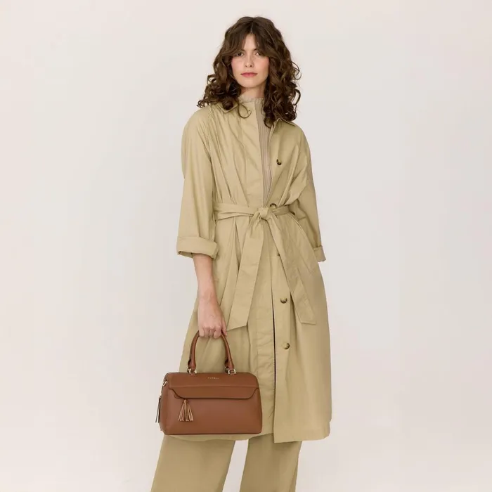 Women Remington Bowler Bag Tan Fiorelli Grab Bags