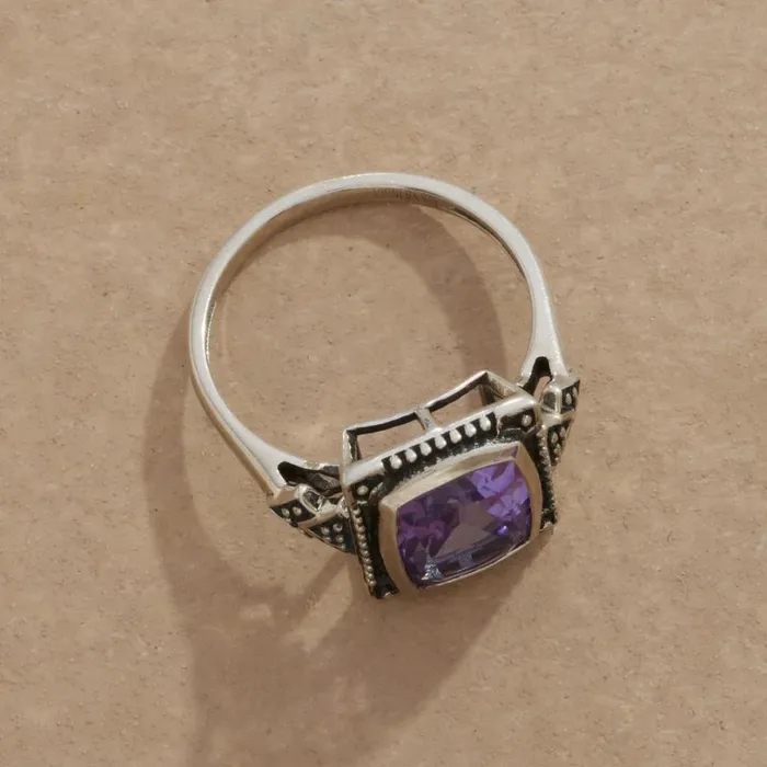 Women Renee Amethyst Ring Sundance Catalog Rings