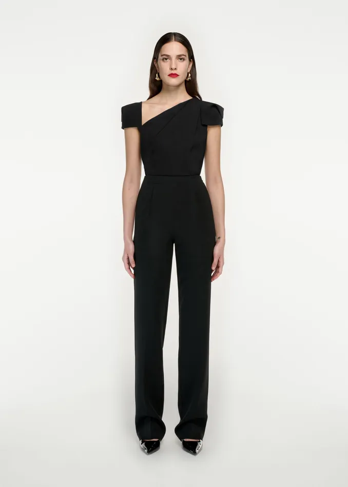 Women Roland Mouret Clothing Cap Sleeve Stretch Cady Top