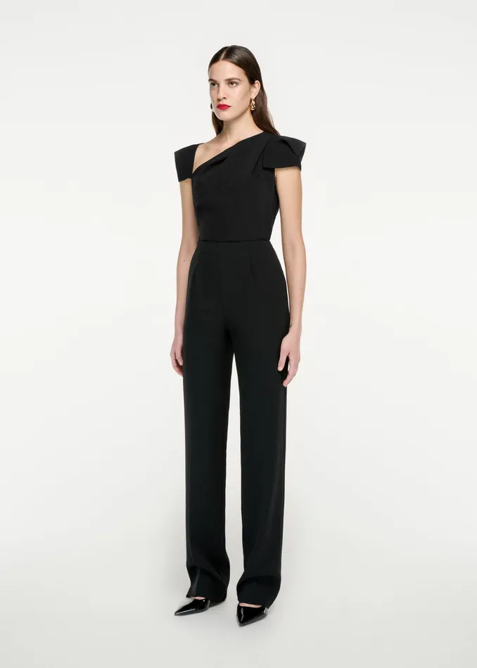 Women Roland Mouret Clothing Cap Sleeve Stretch Cady Top