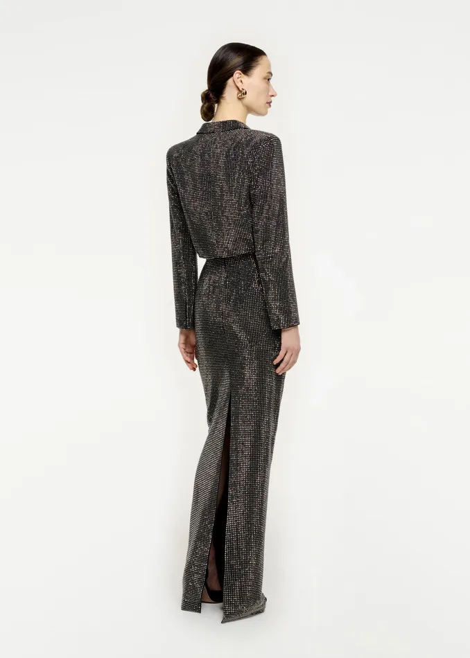 Women Roland Mouret Clothing Diamante Cropped Jacket