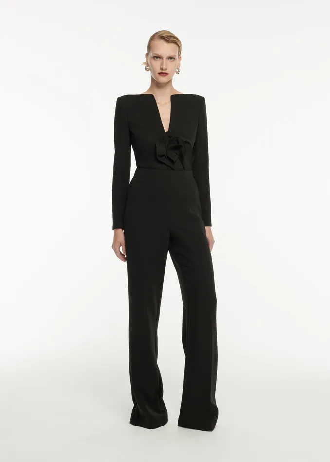 Women Roland Mouret Clothing Flower Detail Cady Top