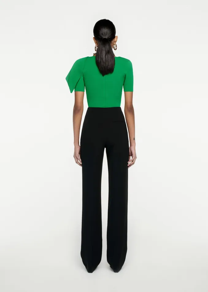 Women Roland Mouret Clothing Short Sleeve Knit Top