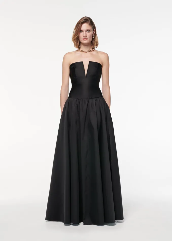 Women Roland Mouret Clothing Strapless Taffeta Gown