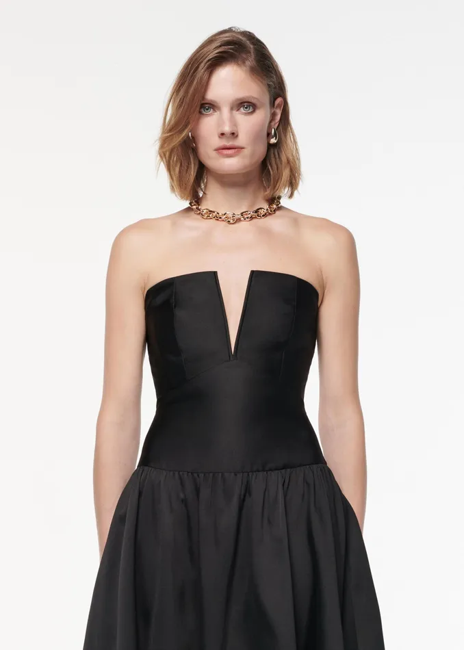 Women Roland Mouret Clothing Strapless Taffeta Gown