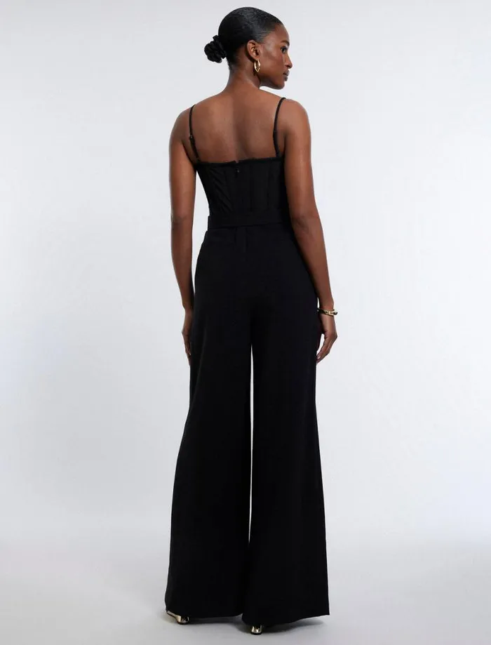 Women Roosevelt Bustier Jumpsuit Black BCBG Dresses Women Roosevelt Bustier Jumpsuit Black BCBG Dresses