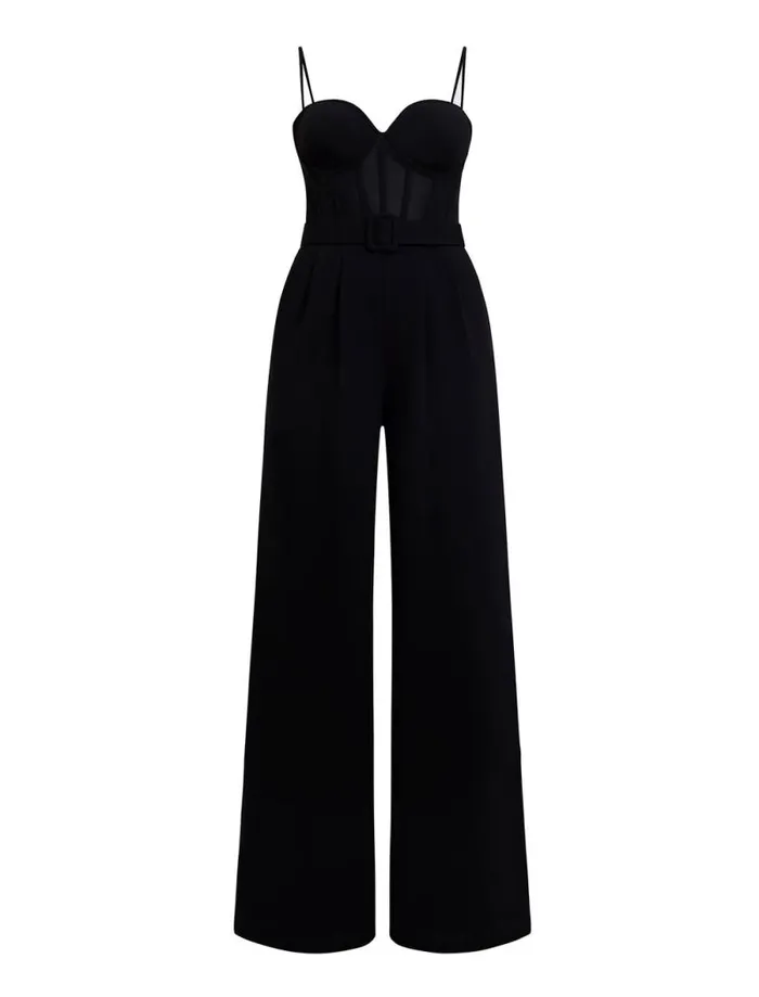 Women Roosevelt Bustier Jumpsuit Black BCBG Dresses Women Roosevelt Bustier Jumpsuit Black BCBG Dresses