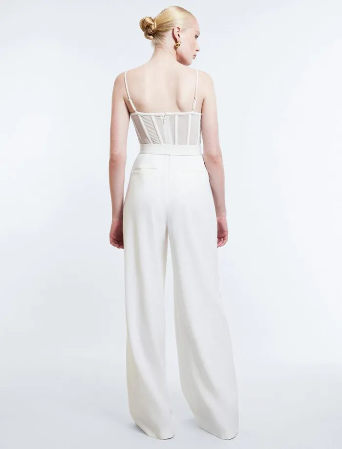 Women Roosevelt Bustier Jumpsuit Gardenia BCBG Dresses